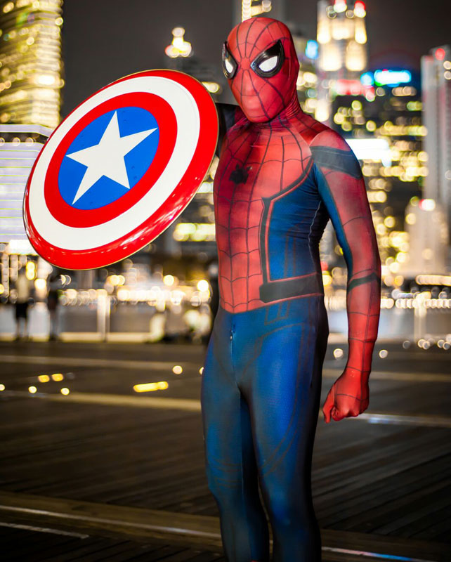 Amazing Civil War Spiderman Costume 16081603